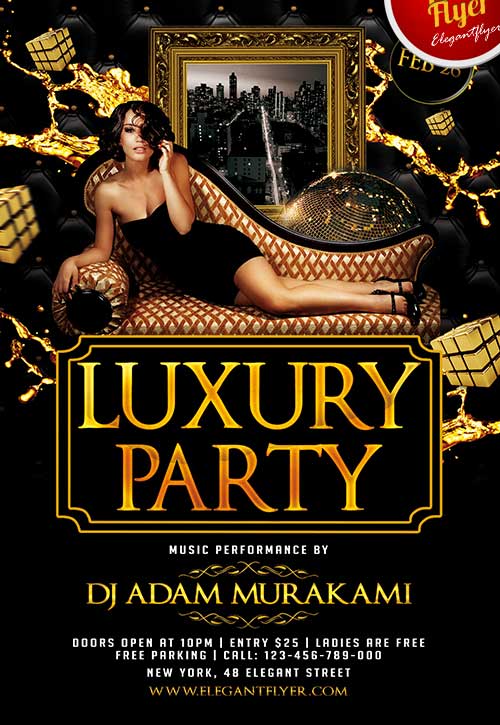 free luxury party club flyer psd template download free club flyer software