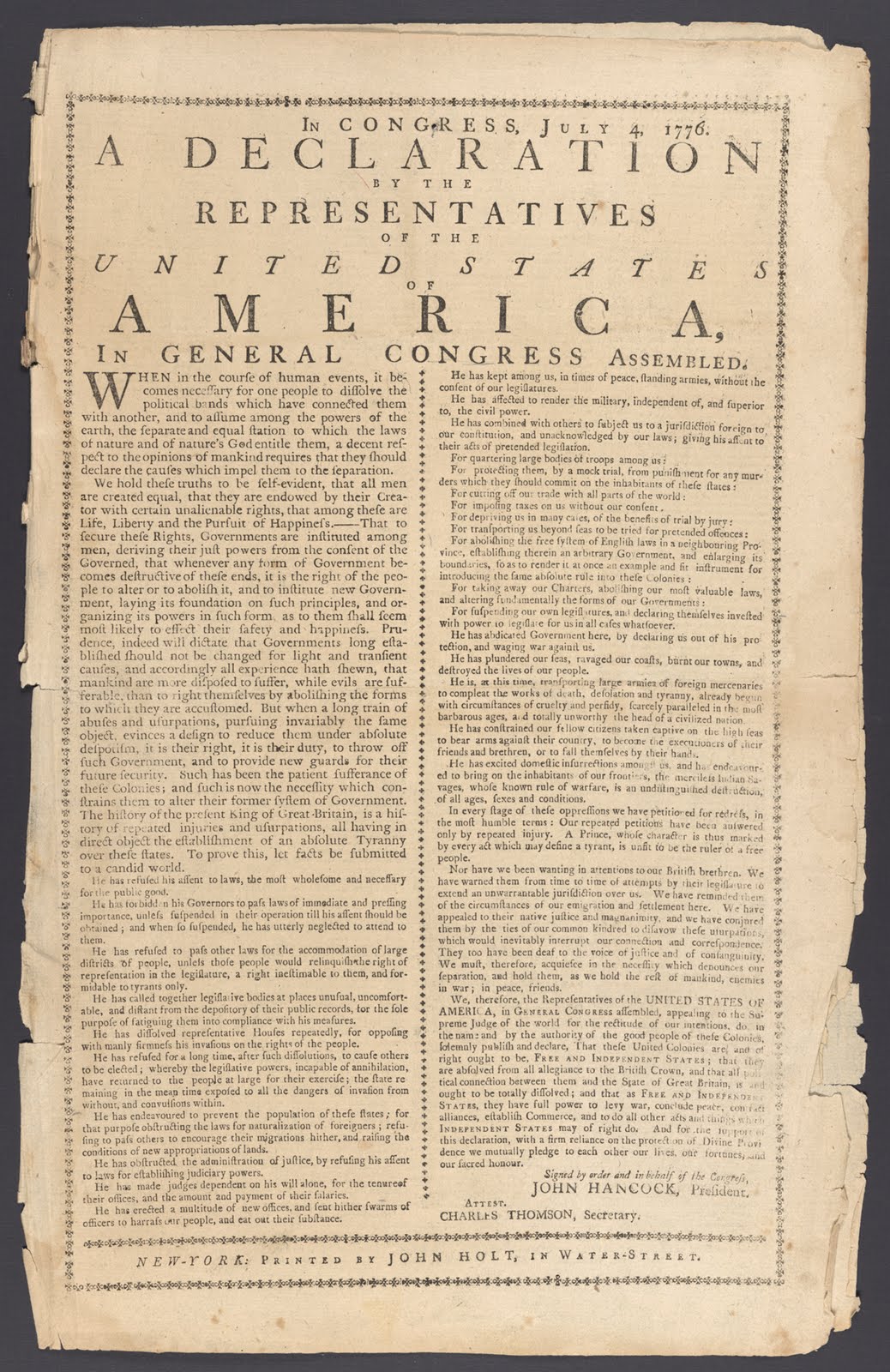 THE LAND OF NOD: Have You Read the Declaration Lately? THE LAND OF NOD: Have You Read the Declaration Lately?