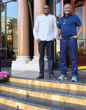 Aliko Dangote Poses With His Best Friend, Femi Otedola As They Hook Up in Monaco (Photos) %Post Title