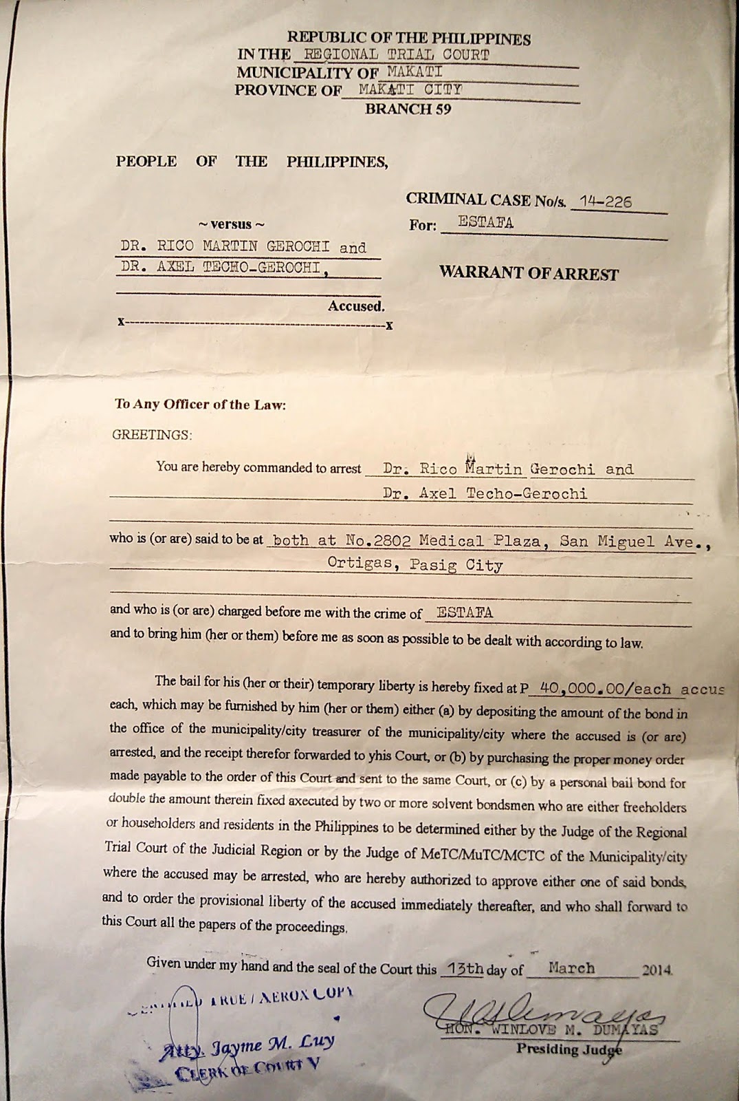 Estafa case philippin news collections