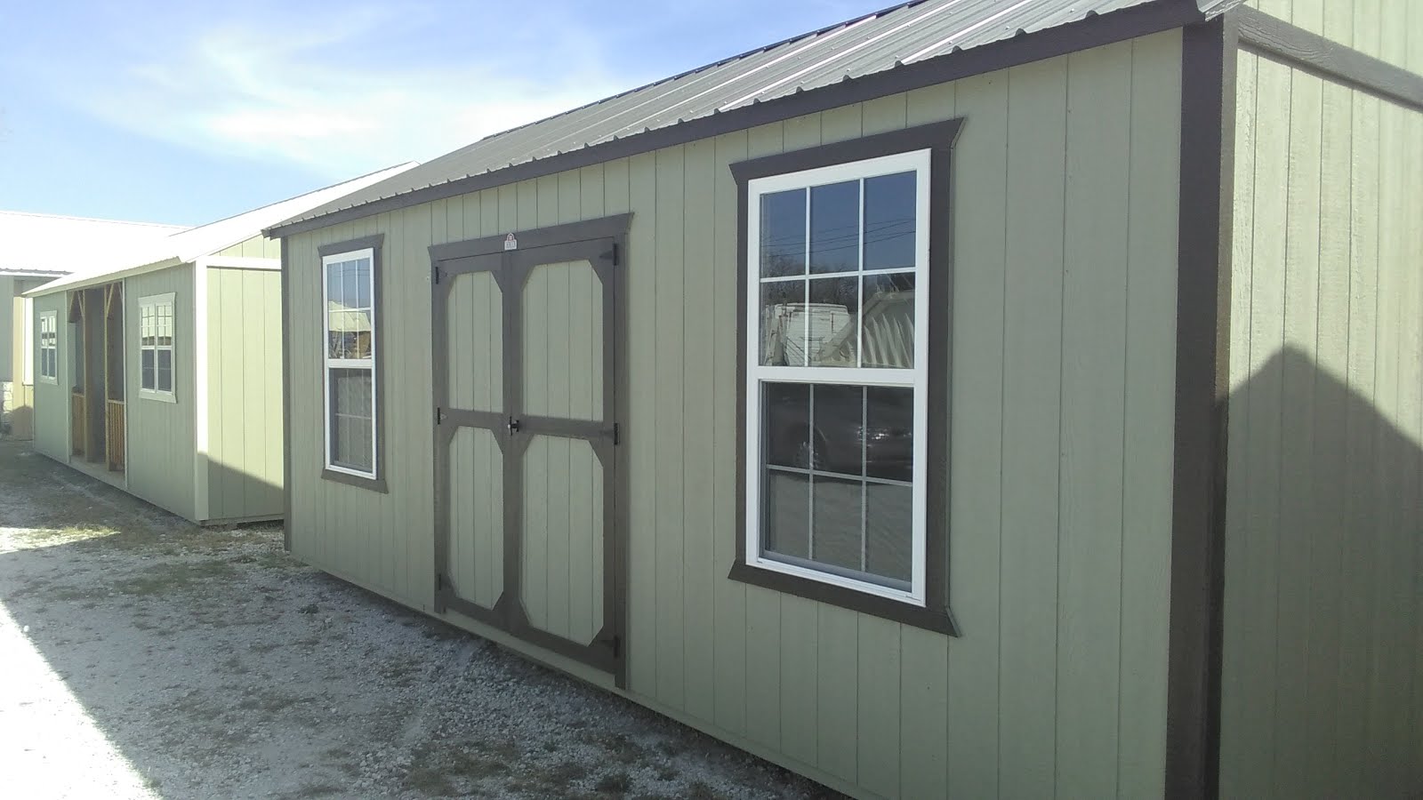 Bigger, double pane windows! Buildings Etc. storage sheds, barns, garages, carports-Sherman TX