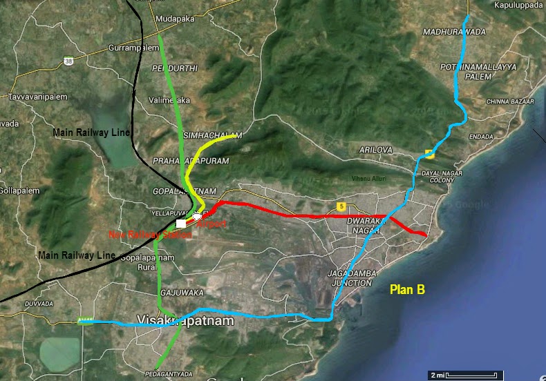 Dream India Suggestions for better Metro Plan for Visakhapatnam.