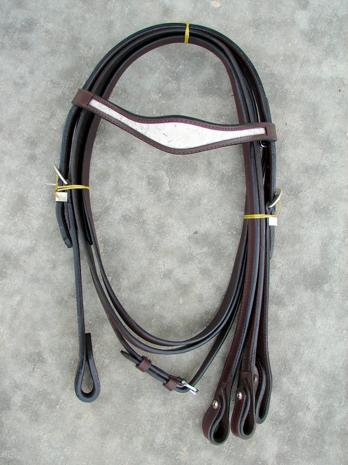 English , Western. Horse. Pony .Mini Saddles and Tack for Sale Dark Oil Western Headstall Set