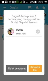 cara daftar omlet chat