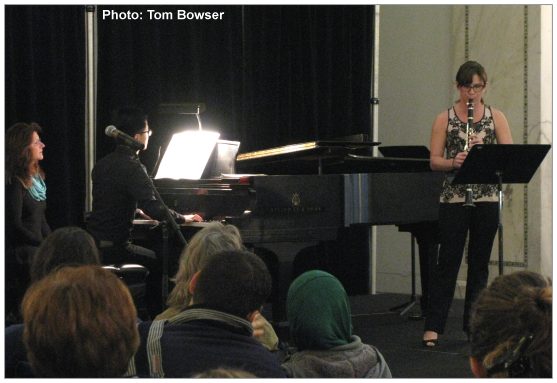 Jessica Smith and Xuan He | Musicians Club of Women | Chamber Monday Concert Series - photo by Tom Bowser