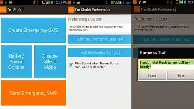 I'm Shakti a distress signalling App for your Android Smart phones and devices