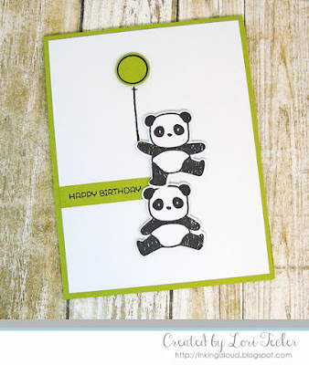 Birthday Pandamonium card-designed by Lori Tecler/Inking Aloud-stamps and dies from Mama Elephant Birthday Pandamonium card-designed by Lori Tecler/Inking Aloud-stamps and dies from Mama Elephant