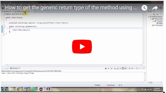 Java Ee How To Get The Generic Return Type Of The Method Using