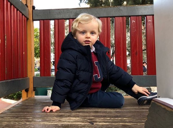 Princess Charlene shared on her Instagram account new photos of her twins Prince Jacques and Princess Gabriella at Bugatti sports car