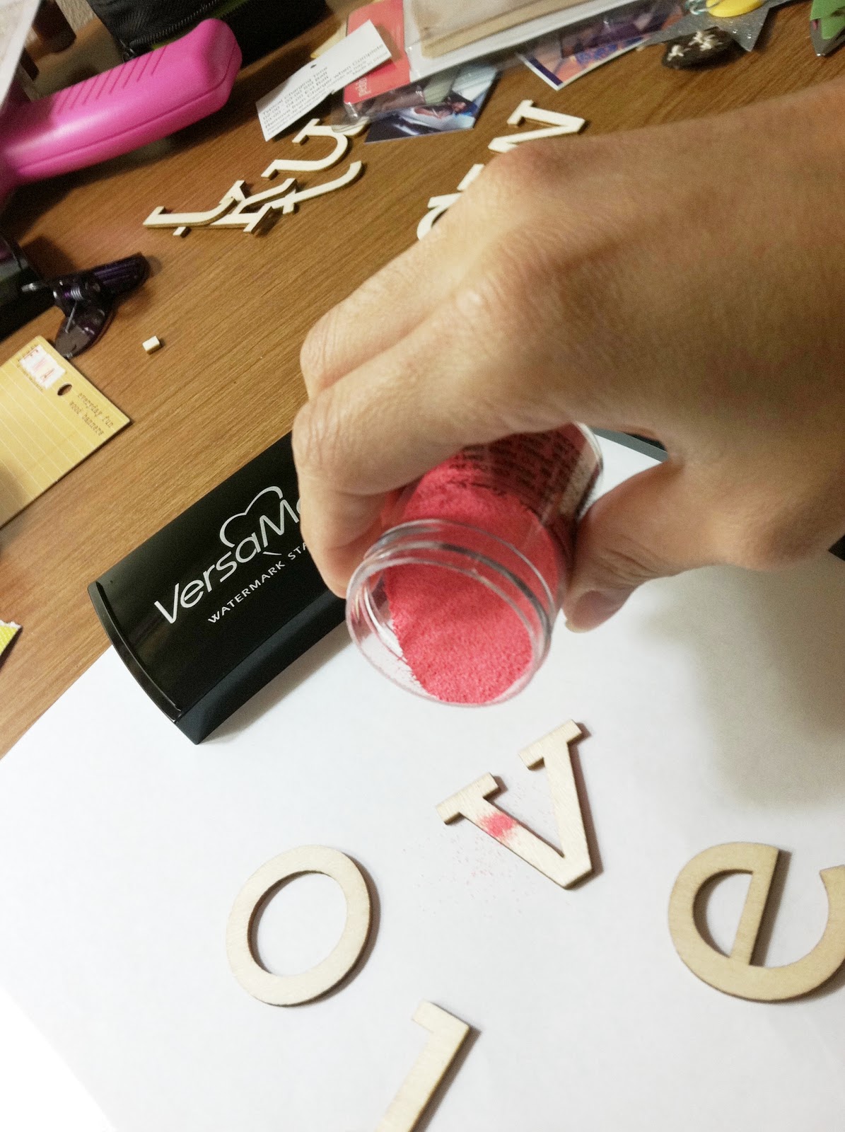 Awesomeness of Crafting How to heat emboss wood element.