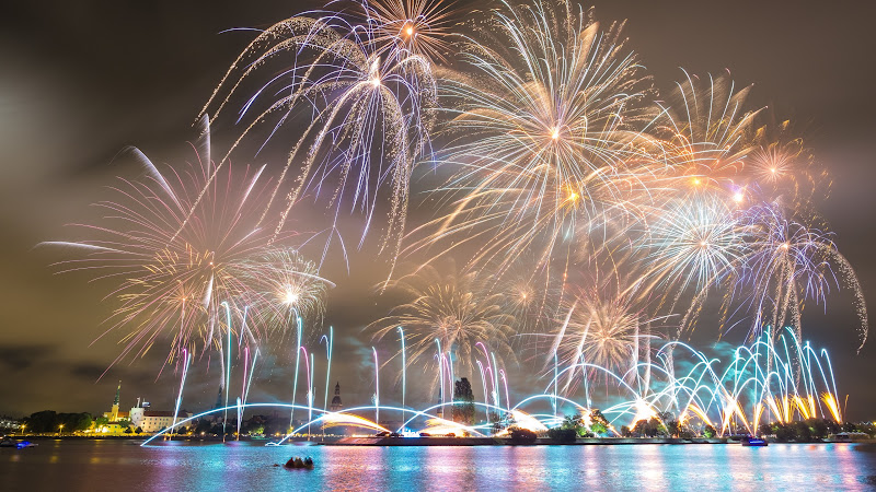 Fireworks in Riga