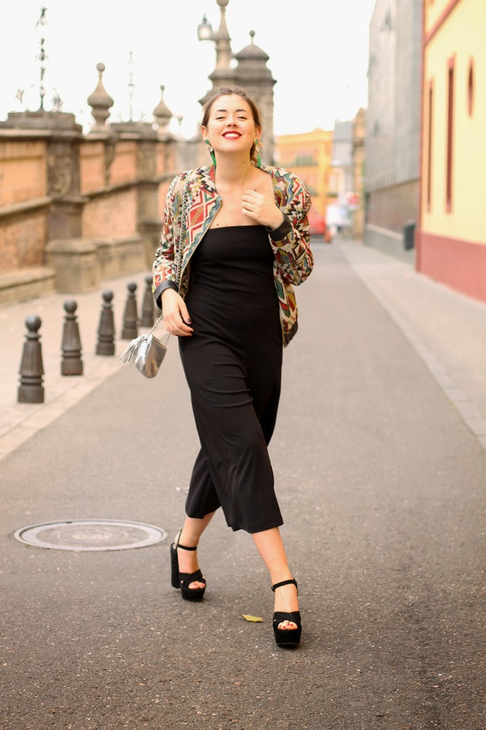 ethnic jacket and jumpsuit