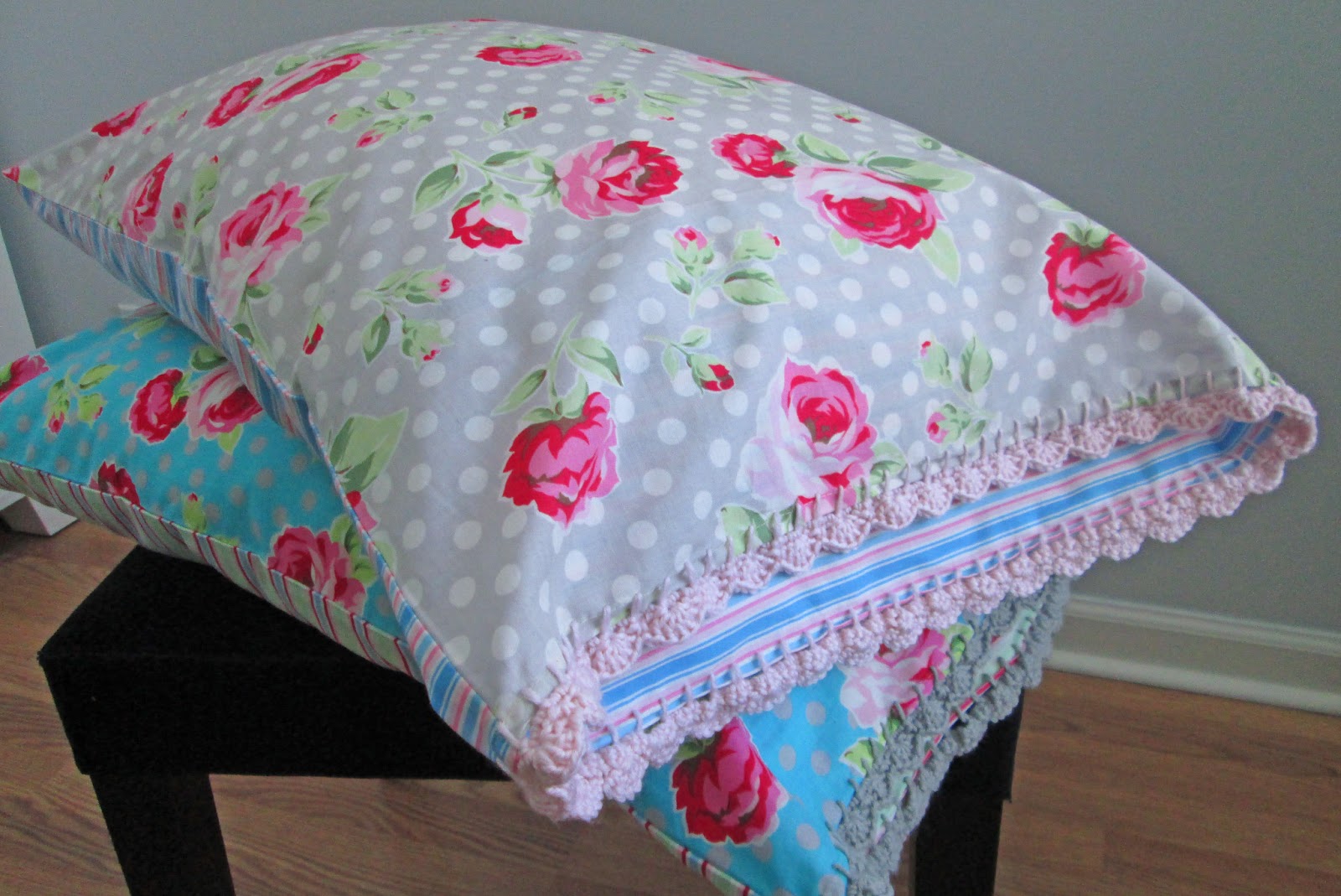 s.o.t.a.k handmade crochet edge pillow covers {take two}