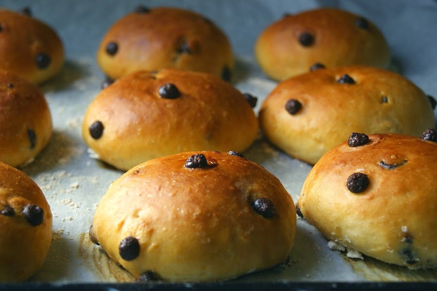 Pan de leche con pepitas de chocolate