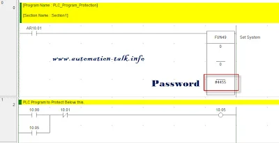 PLC Programming Protection Instruction