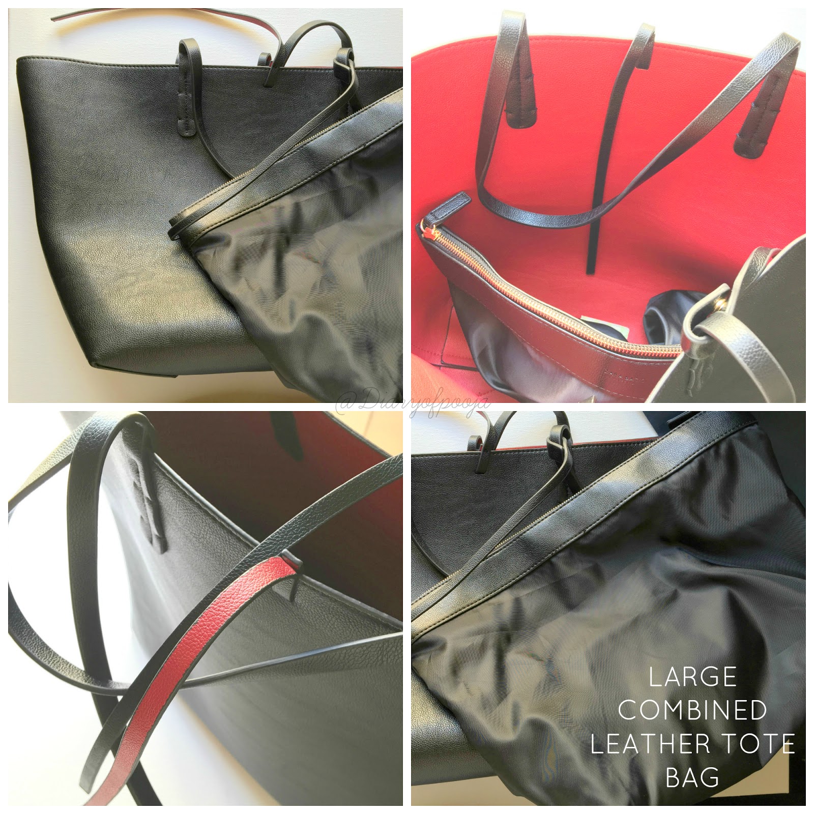 zara tote bag with metal clasp