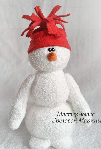 Haz lindos muñecos de nieve para esta navidad usando toallas