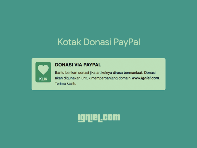 Kotak Donasi Paypal Igniel