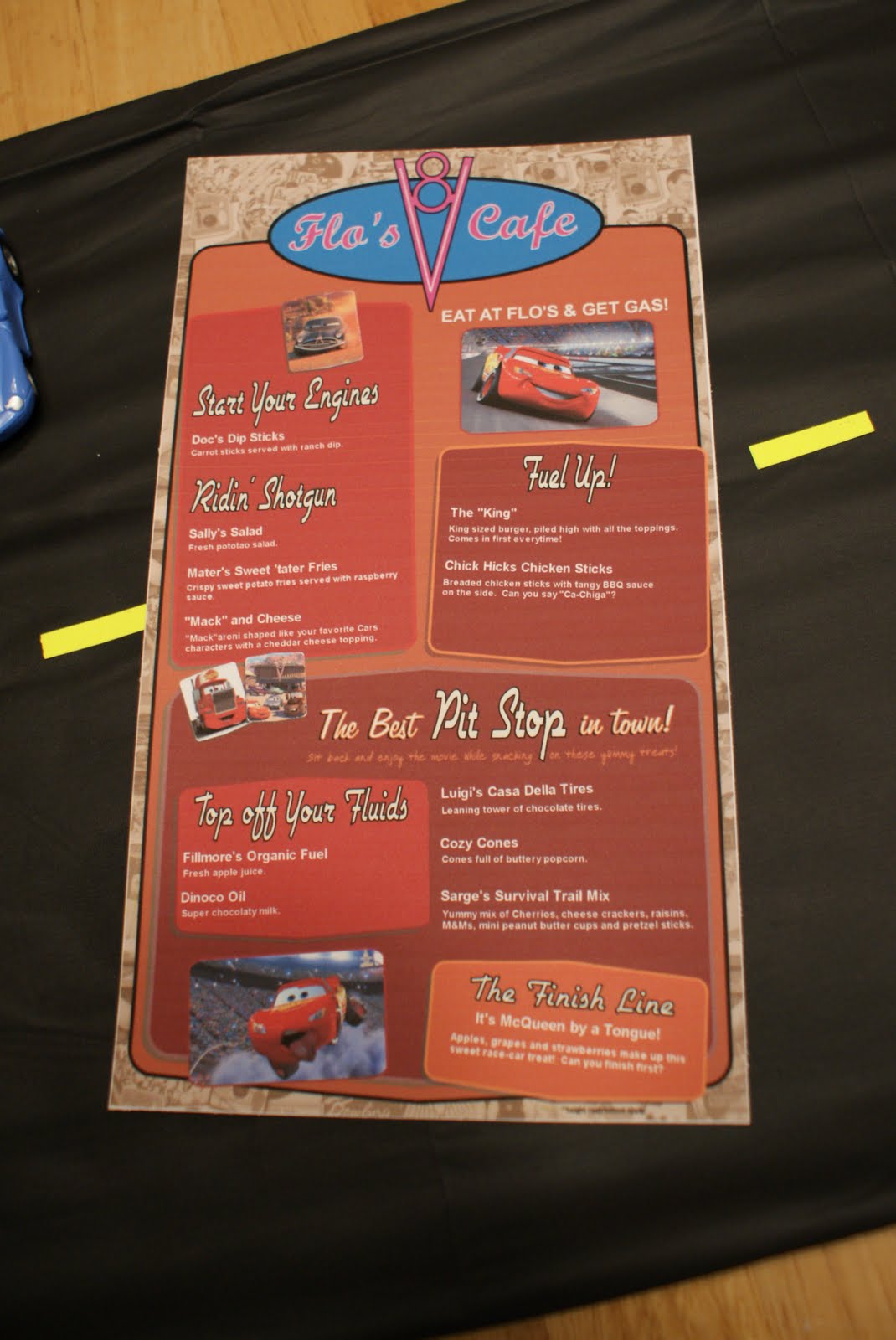 The Purple Patch Disney/Pixar Cars Themed Movie Night