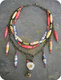 Mystery by Judy Riley with her paper beads
