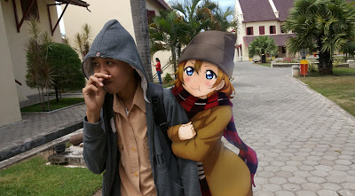 edit foto bareng anime