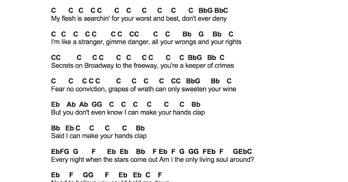 I Can Make Your Hands Clap Clean Version Lyrics / Now let's all put our