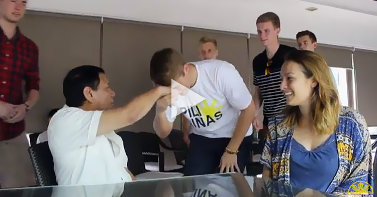 President Duterte meets the famous Bisaya-speaking Americans