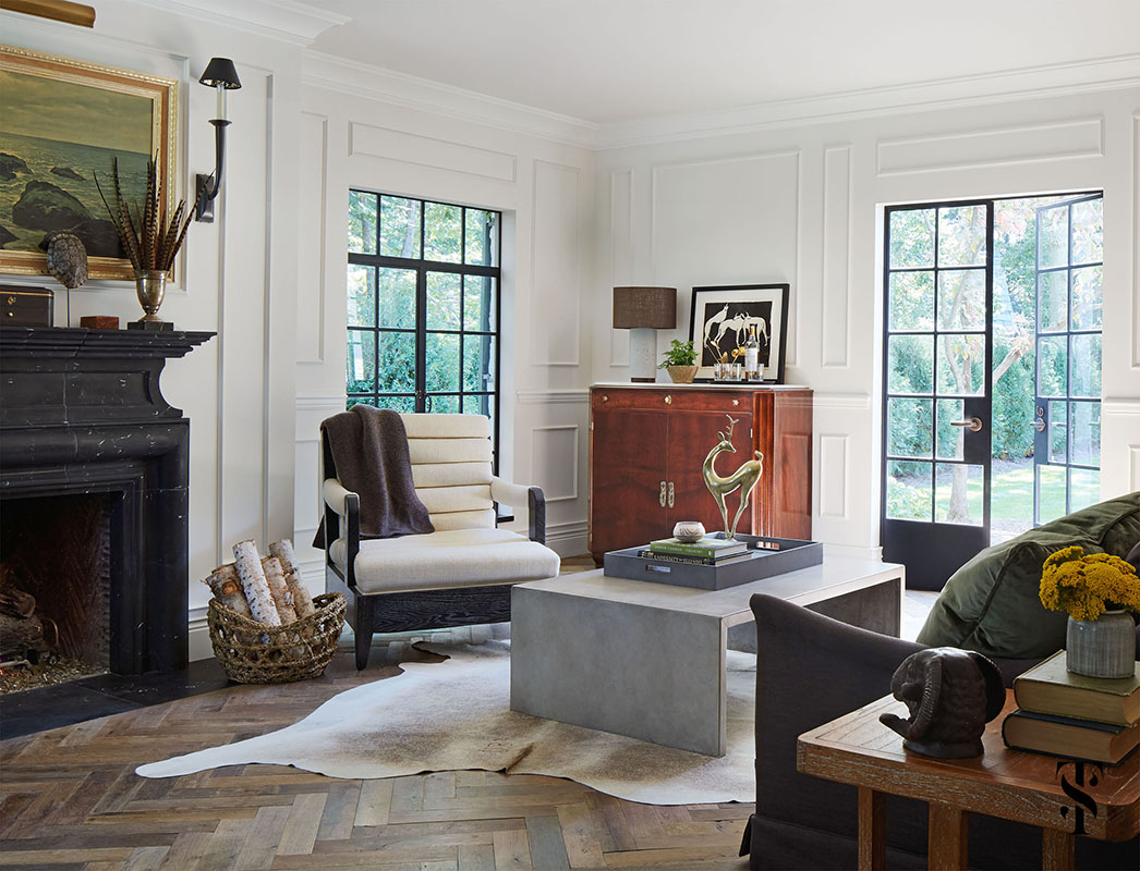 Classic Decor in French Tudor Renovation by Summer Thornton on Hello Lovely