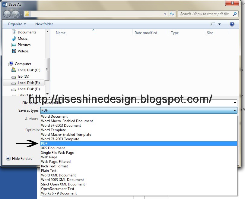 How to create PDF File Design World
