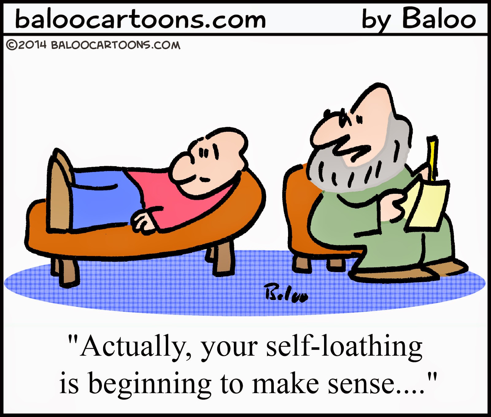 Baloo's nonpolitical cartoon blog Psychiatrist cartoon