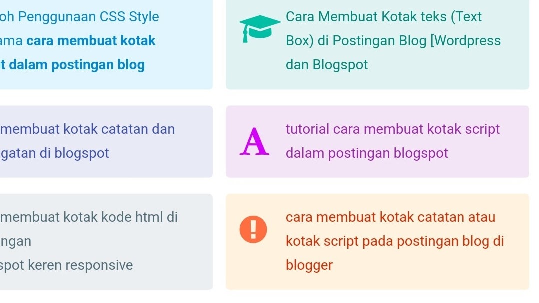 Cara Membuat Kotak Catatan Blogger Cara Membuat Kotak Catatan Di Postingan Blogger