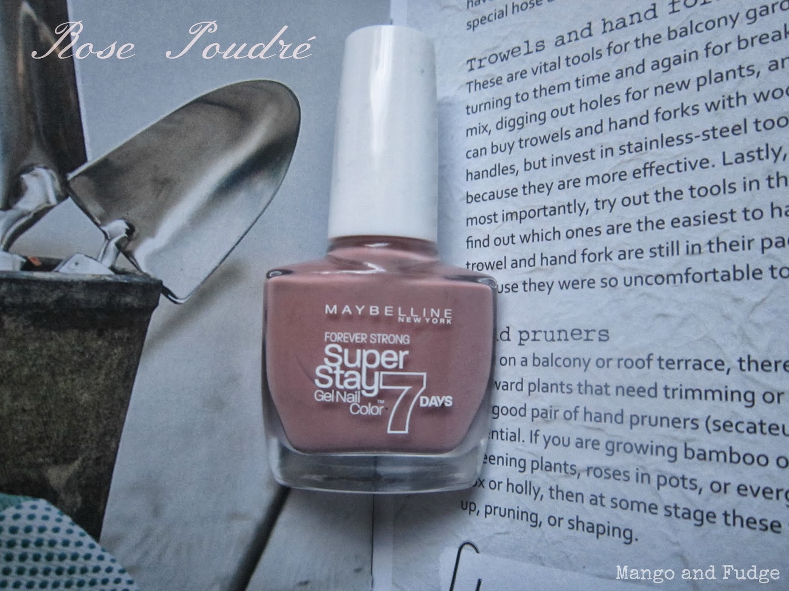 Mango and Fudge: Maybelline Forever Strong SuperStay 7 days Gel Nail Color  in Rose Poudre  first thoughts + other stuff