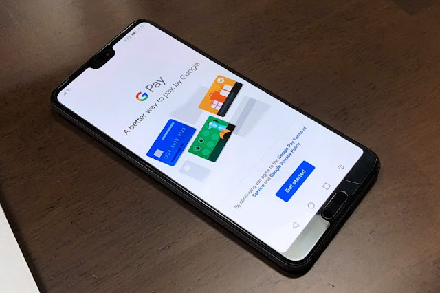  Google Pay na tela do smartphone