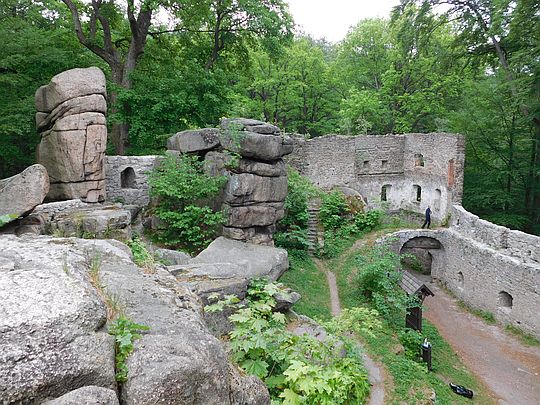 Widok w kierunku bastei. Widok w kierunku bastei.