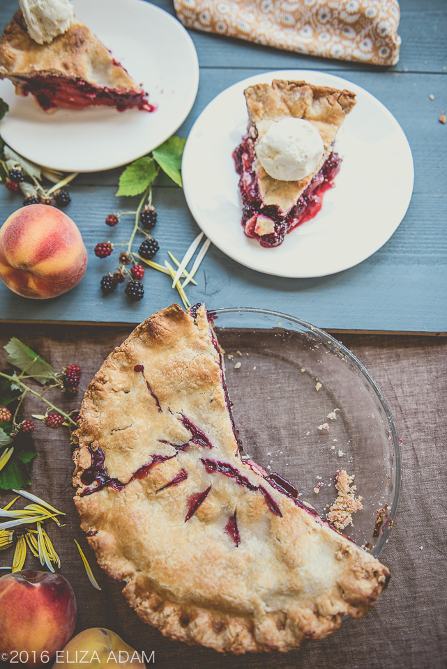 Notes from My Food Diary DeepDish BlackberryPeach DoubleCrust Pie