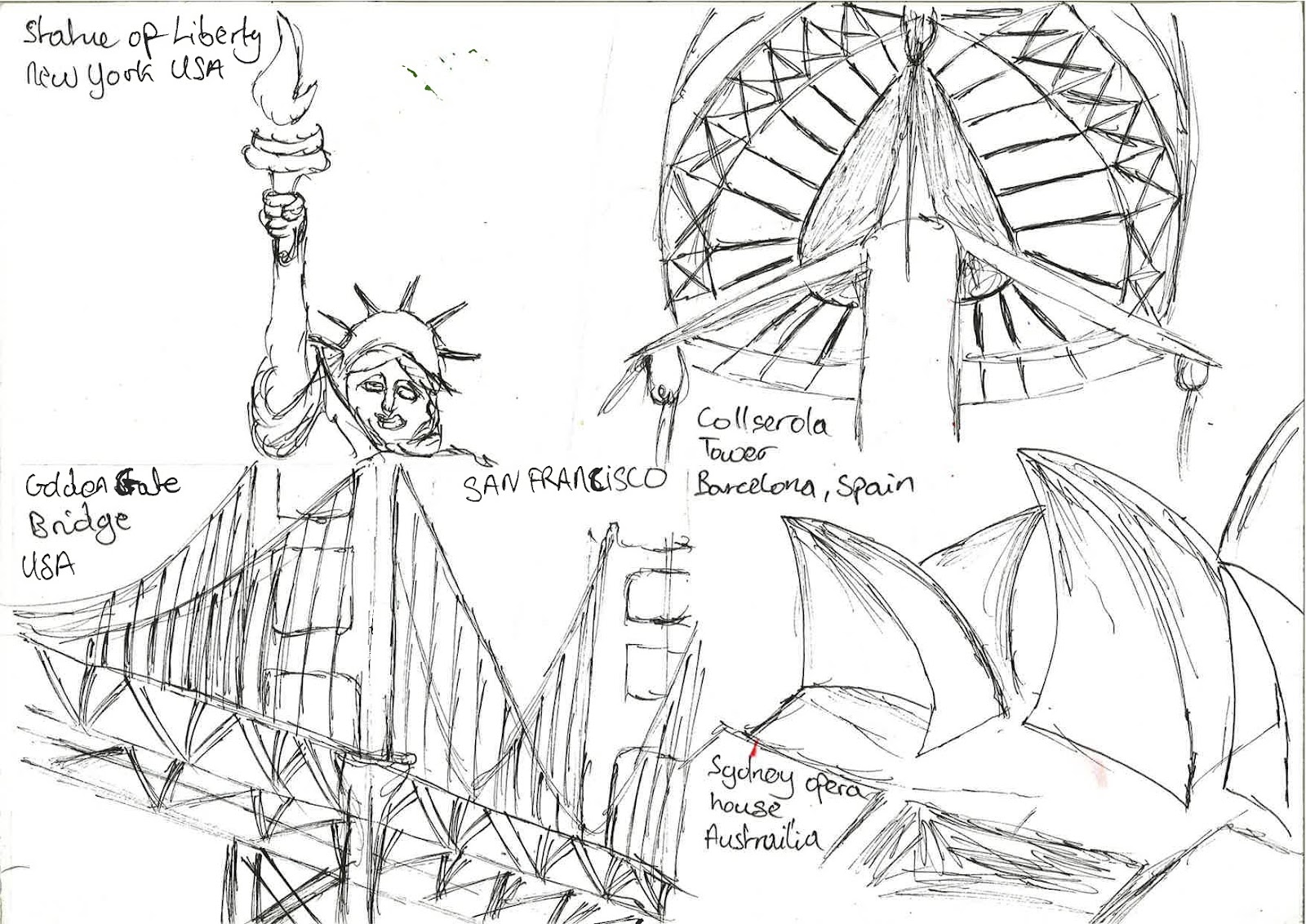 Javari Cameron: Landmark Drawings
