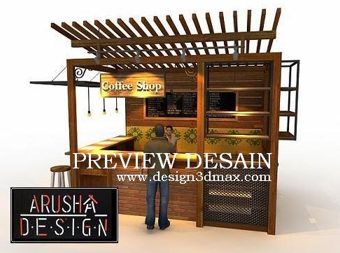 jasa design booth coffee shop desain cafe mini modern