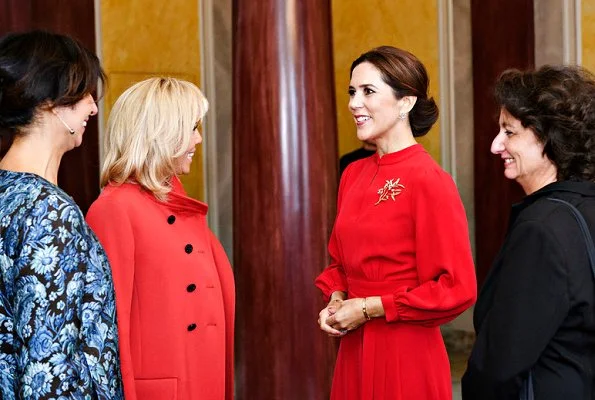  Crown Princess Mary and First Lady Macron visited School of Design on Holmen in Copenhagen