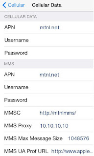 MTNL Internet and MMS Settings for iPhone 4S,5,6,6S