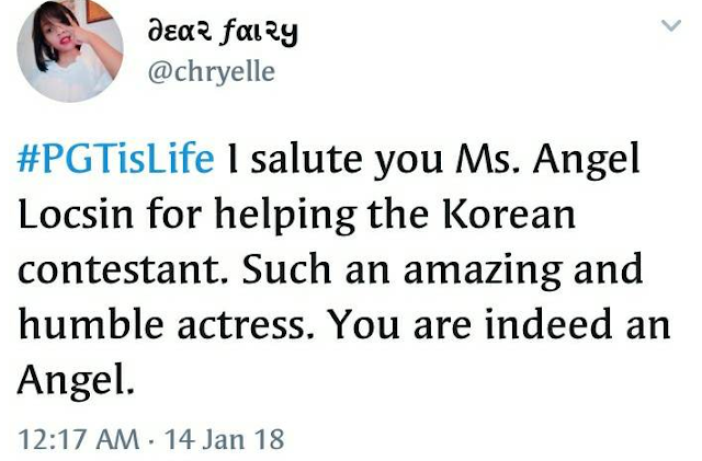 Netizens Admired How Angel Locsin Helped And Saved The Korean Contestant In PGT6 Netizens Admired How Angel Locsin Helped And Saved The Korean Contestant In PGT6