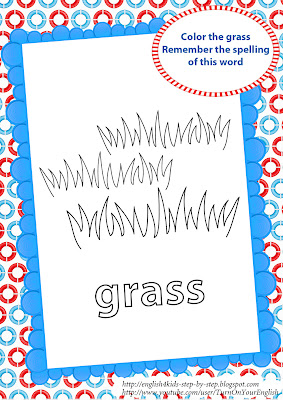 grass coloring page