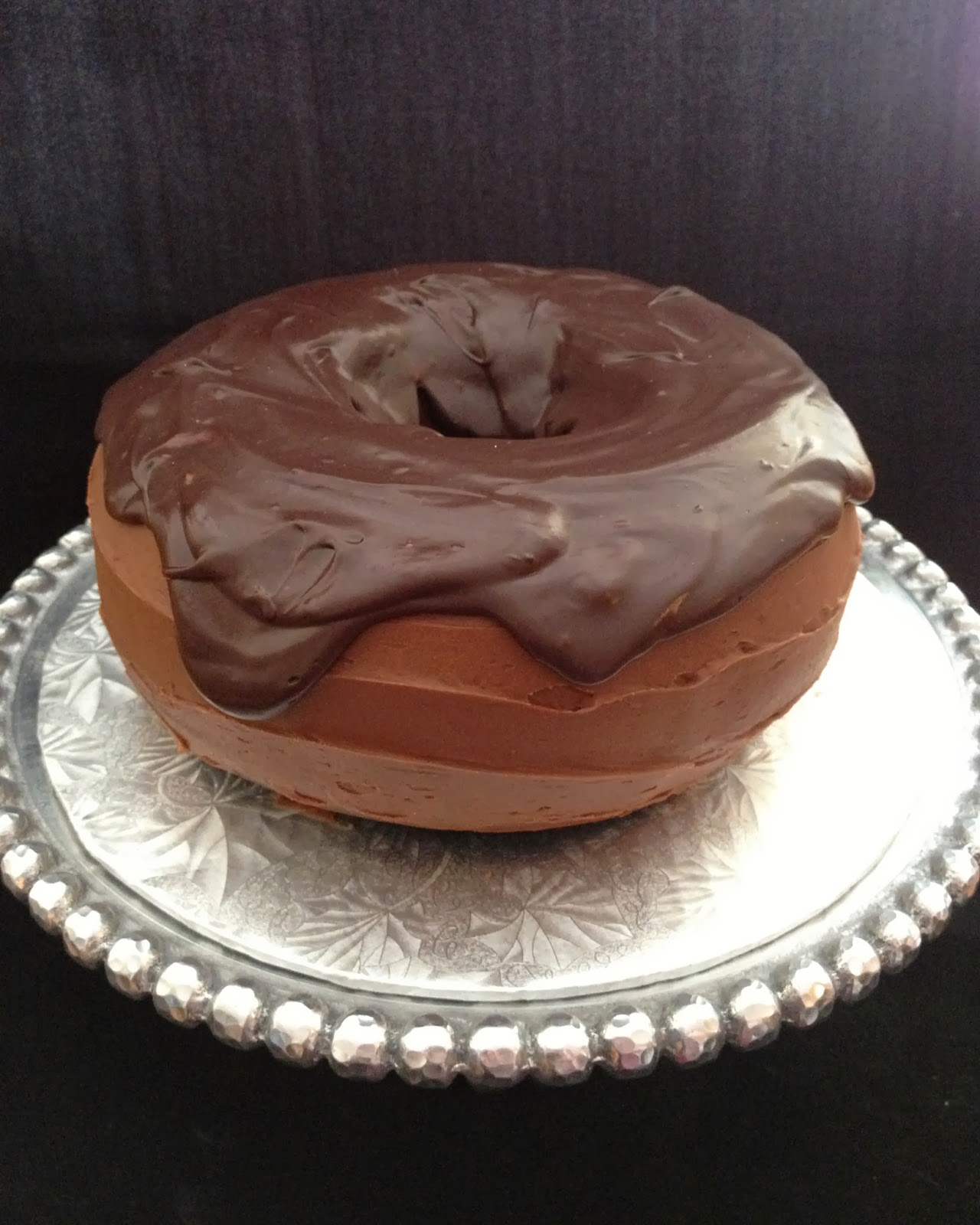 Chocolate Glazed Doughnut Cake