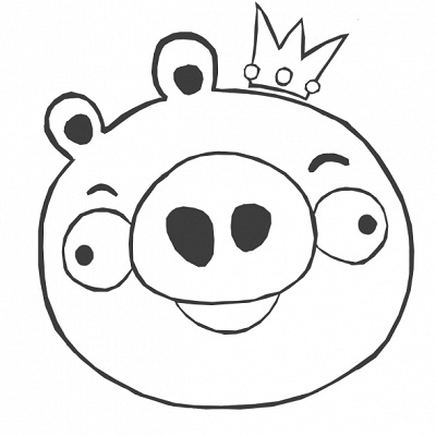 Angry Bird Pig Coloring Pages Angry Bird Coloring Pages