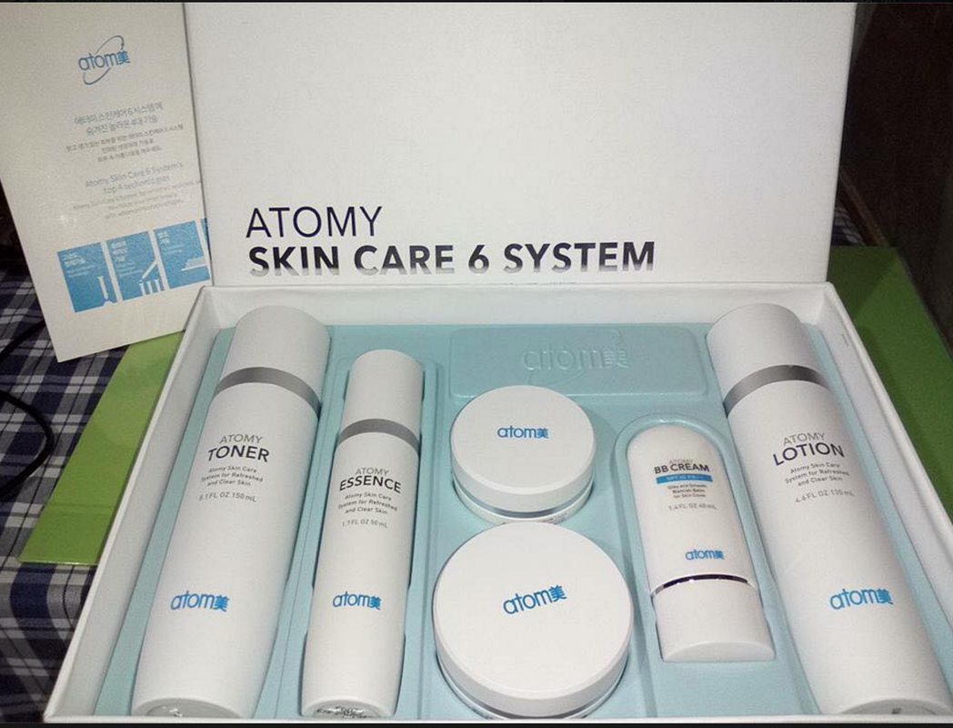 Отзывы о косметике атоми. Атоми Skin Care набор. Набор Atomy Skincare 6 System. Продукция корейской компании Atomy. Атоми корейская косметика.