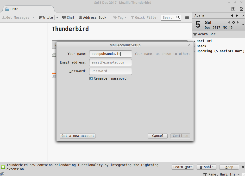 Cara Install Thunderbird di Linux Ubuntu