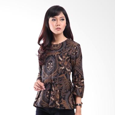 Model Baju  Batik Wanita Lengan  Panjang  Untuk Kerja Batik 