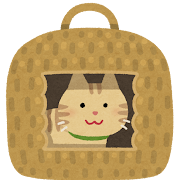 猫ちぐらのイラスト