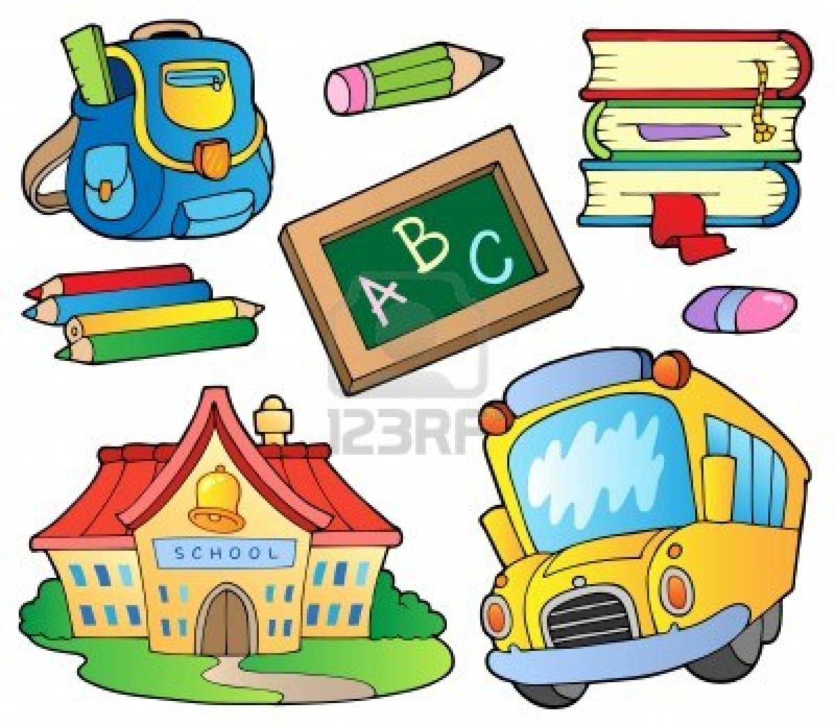 free back to school supplies clipart - photo #19