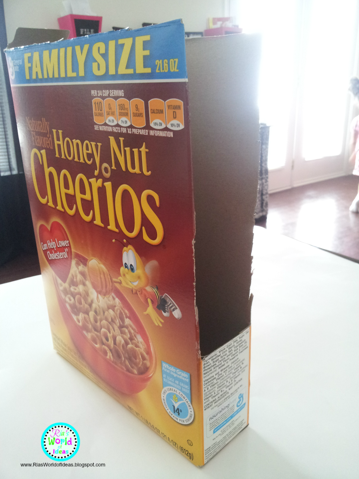 Ria's World of Ideas Cereal Box Paper Organizers