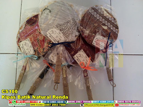 jual Kipas Batik Natural Renda